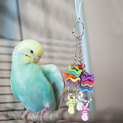 Tnfeeon Buntes Plastik-Papageienhängung Spielzeug Sicheres Ungiftiges Vogelkäfig-Zubehör Kleine/mittlere Vögel Tnfeeon Buntes Plastik-Papageienhängung Spielzeug Sicheres Ungiftiges Vogelkäfig-Zubehör Kleine/mittlere Vögel von Tnfeeon