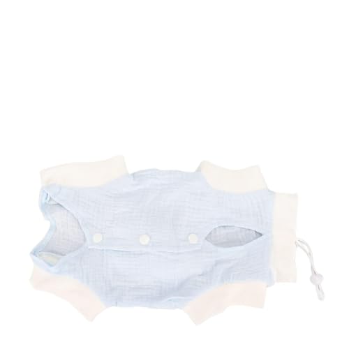 Tnfeeon Cat Recovery Suit Hundekleidung Atmungsaktiv Verhindert Lecken Wundschutz Katze Postoperativer Anzug für Hunde Katzen (Blau) von Tnfeeon