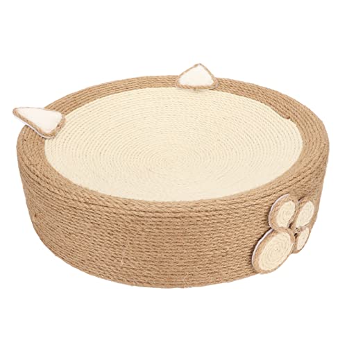 Tnfeeon Cat Scratchpad Cat Scratch Pad Bowl Verschleißfester Wiederverwendbarer Multifunktionaler Runder Katzenkratzerkarton von Tnfeeon