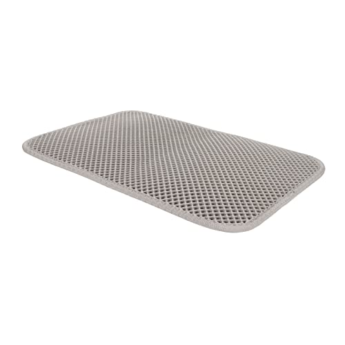 Tnfeeon Der wasserdichte Katzenstreu Verhindert die Eva -Matte für die Doppelte Schicht Zum Fangen von Müll, Bequem zu Bedienen, für Katzenbesitzer, Material: Eva (Grey) von Tnfeeon