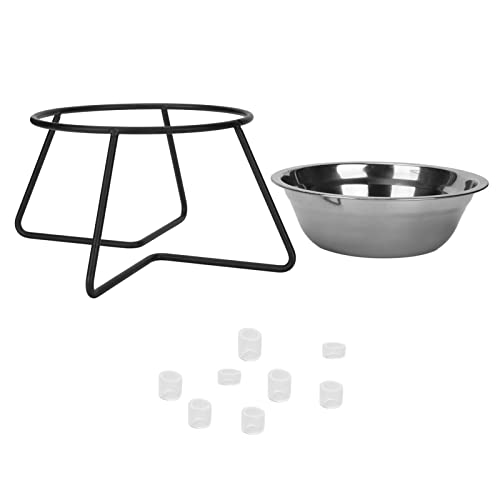 Edelstahl-Napf für Katzenfutter, Erhöhter Napf RaisPet Dishes Bowl mit Metallständer für Wasser und Futter für Katzen und Kleine Hunde von Tnfeeon