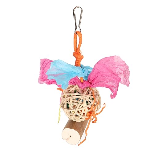 Tnfeeon Fesselndes Kauspielzeug für Vögel, Sittiche, Futtersuche und Zerkleinerungsspielzeug, Hängespielzeug aus Rattan und Sola-Holzstäben, Ideal für Nymphensittiche und Papageien, Tnfeeon Fesselndes Kauspielzeug für Vögel, Sittiche, Futtersuche und Zerkleinerungsspielzeug, Hängespielzeug aus Rattan und Sola-Holzstäben, Ideal für Nymphensittiche und Papageien, von Tnfeeon