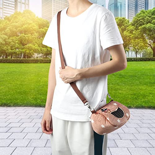 Tnfeeon Flannelette Pet Carrier Bag, Bequeme Katzenhunde Verstellbare Schultergurt, Haustiere Bequeme Tragetasche, Ideal für den Reisen, Tägliche Außengebrauch (kleine Größe) von Tnfeeon