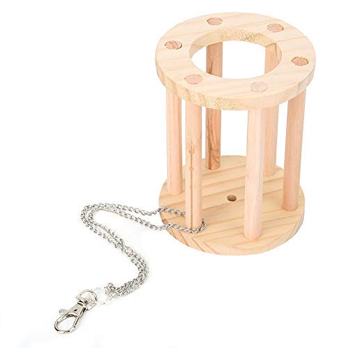 Haustier Hamster Gras Holzkorb, Haustiere Chinchilla Meerschweinchen Kaninchen Gras Futterregal Hay Frame Food Feeder Bowl(Hängend) von Tnfeeon