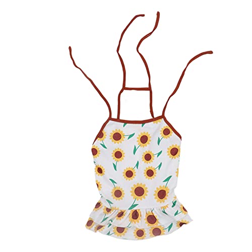 Haustier-Rock, Sonnenblumen-Druck, Haustier-Hosenträger-Rock, Atmungsaktiv und Bequem, Haustier-Hundekleidung, Weibliche Haustier-Rock-Kleidung für Kleine, Mittelgroße Hunde, Katzen, Welpen Haustier-Rock, Sonnenblumen-Druck, Haustier-Hosenträger-Rock, Atmungsaktiv und Bequem, Haustier-Hundekleidung, Weibliche Haustier-Rock-Kleidung für Kleine, Mittelgroße Hunde, Katzen, Welpen von Tnfeeon