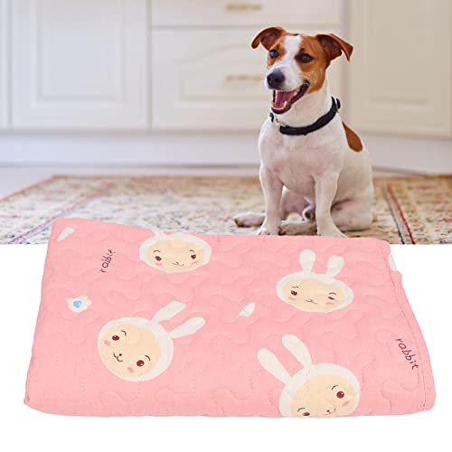 Tnfeeon Haustier-Schlafmatte, Waschbares Hundebett, Weiche PP-Baumwolle, Super Saugfähig, Warm, Bequem, rutschfest, Haustier-Bettmatte für Zuhause, Frühling und Herbst (Hase) von Tnfeeon