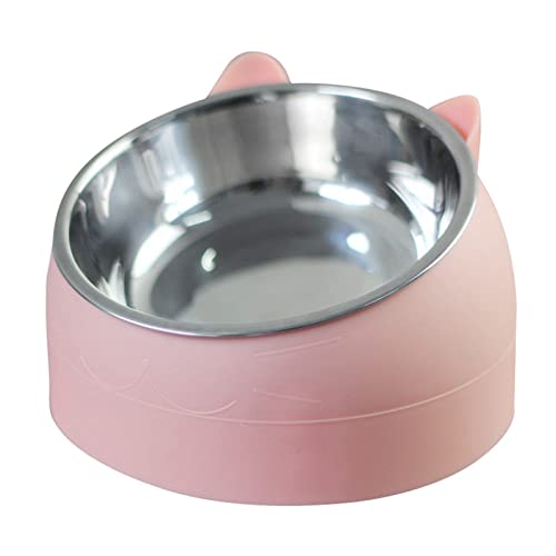 Tnfeeon Haustierfutter Wasser Schüssel Hundeschale Edelstahl Abnehmbar Abnehmbar (Katze) von Tnfeeon