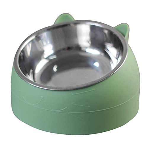 Tnfeeon Haustierfutter Wasser Schüssel Hundeschale Edelstahl Abnehmbar Abnehmbar (Katze) von Tnfeeon