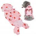 Tnfeeon Hunde-Regenmantel mit Kapuze, wasserdichte, Doppellagige Hunde-Regenmantel-Jacke mit Futter für Kleine, Mittelgroße und Große Hunde (XS) von Tnfeeon