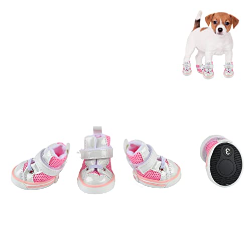 Tnfeeon Hundeschuhe Frühling Sommer Stilvolle Hundestiefel Niedlich Atmungsaktives Mesh Rutschfester Welpenpfotenschutz für Outdoor Walking Camping Tnfeeon Hundeschuhe Frühling Sommer Stilvolle Hundestiefel Niedlich Atmungsaktives Mesh Rutschfester Welpenpfotenschutz für Outdoor Walking Camping von Tnfeeon