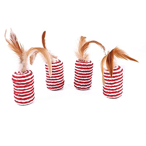 Tnfeeon Katzenfederspielzeug Kratzpapier Seil Mehrzweck Interaktives Katzenrollspielzeug für Katzen Tnfeeon Katzenfederspielzeug Kratzpapier Seil Mehrzweck Interaktives Katzenrollspielzeug für Katzen von Tnfeeon
