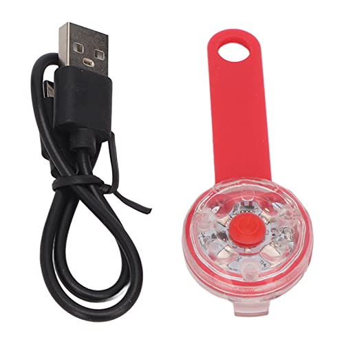 LED Dog Light Pendant Pet USB Wiederaufladbarer LED-Leuchtanhänger Pet Wasserdichter Anhänger Outdoor-Warnlicht LED Dog Light Pendant (Rot) von Tnfeeon