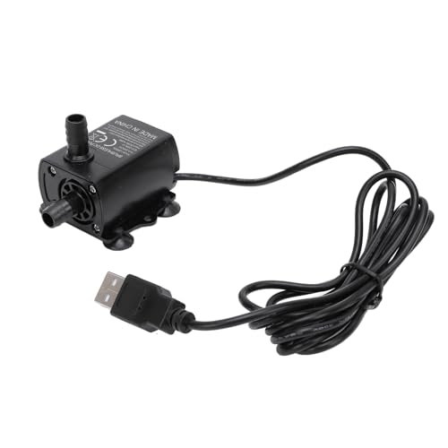 Tnfeeon Mini-Tauchwasserpumpe, Wasserbrunnenpumpe, Aquariumbrunnen mit Einstellfunktion, USB-Schnittstelle, DC 5 V, 4,8 W, Hub 300 cm, für Teichfischbecken Tnfeeon Mini-Tauchwasserpumpe, Wasserbrunnenpumpe, Aquariumbrunnen mit Einstellfunktion, USB-Schnittstelle, DC 5 V, 4,8 W, Hub 300 cm, für Teichfischbecken von Tnfeeon