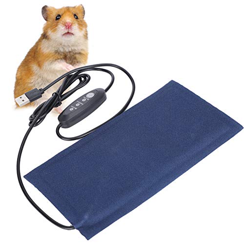 Tnfeeon Pet Heating Mat Pad Carpet Electric Heated USB Power Supply Adjustable Temperature for Soft Cosy for Puppies Kittens Lizard(S) von Tnfeeon