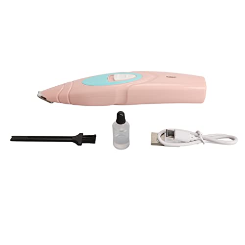 Tnfeeon Professionelle Elektroschalter mit Niedrigem Rauschen für Katzenhunde mit Edelstahlblättern Einfacher Betrieb für Haustierpflege -Kits (PINK) von Tnfeeon