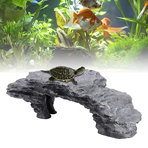 Schildkröten-Sonnenplattform, Versteckhöhlenaquarium-Reptilienfell-Lebensraum-Kletterdock-Dekorationsverzierung von Tnfeeon