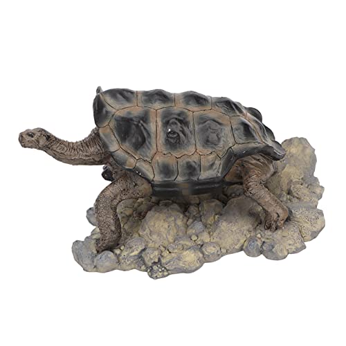 Tnfeeon Schildkrötenfigur, Aquarium-Dekorationen, Kunstharz, Skulpturensammlung, Reptilien, Schildkrötenbecken, Terrarium, Statue, Dekoration, Ornament, Haustier, 6,1 X 7,9 X 4,3 Zoll von Tnfeeon