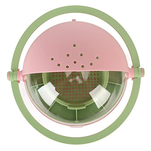 Tnfeeon Seidenraupen-Beobachtungsbox Student Science Kit Extra Große HD-transparente Fensterwanzenzucht-Raumkapsel für Kinder Experimentelles Spielzeug (Rosa) von Tnfeeon