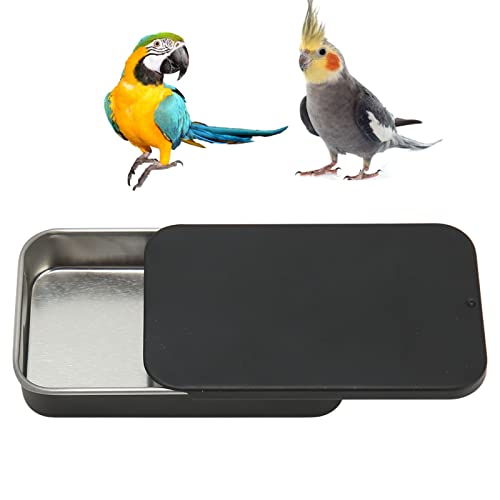 Tnfeeon Vogelfütterung Handheld Feeder Pigeon Feeder Portable Bird Training Food Iron Jar Box Case für Outdoor-Training (Schwarz) von Tnfeeon