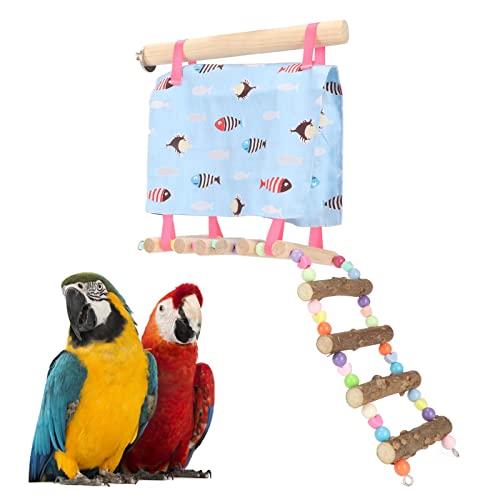 Tnfeeon Vogelnesthütte mit Leiter für Papageien, Sittiche, Sittiche, Nymphensittiche, Kleintiere, Haus, Haustierkäfig, Lebensraum, Dekoration, Zum Aufhängen, Hängematte, Hüttenkäfig Tnfeeon Vogelnesthütte mit Leiter für Papageien, Sittiche, Sittiche, Nymphensittiche, Kleintiere, Haus, Haustierkäfig, Lebensraum, Dekoration, Zum Aufhängen, Hängematte, Hüttenkäfig von Tnfeeon