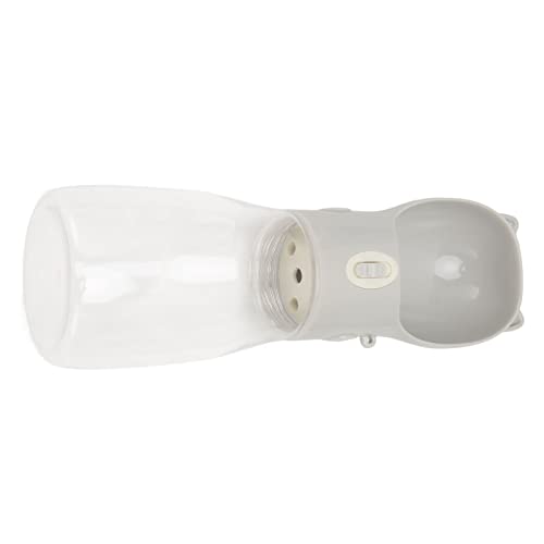 Wasserflasche für Hunde, Tragbarer Welpen-Wasserspender, Lebensmittelecht, Auslaufsicher, für Welpen, Hund, Katze, Wasserspender für Spaziergänge, Reisen, Reisen, Wandern, 550 Ml (Grau) von Tnfeeon