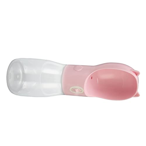 Wasserflasche für Hunde, Tragbarer Welpen-Wasserspender, Lebensmittelecht, Auslaufsicher, für Welpen, Hund, Katze, Wasserspender für Spaziergänge, Reisen, Reisen, Wandern, 550 Ml (Rosa) von Tnfeeon