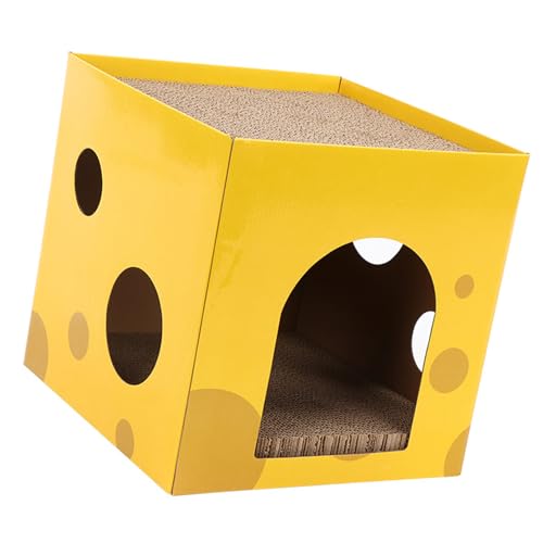 Versteck für Katzen, Kratzhaus für Katzen, Klauen aus Wellpapier, Schärfen, kratzfest, interessant zum Schlafen und Trainieren von Tnfeeon