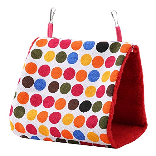Vogelhängematte Dreieck Vogel , Warmes Weiches Plüsch -Hang -Bett für Papageien Lovebird Blockary Flossenkakadu, Einfache Installation, Breite Anwendung, Weiche Berührung, Perfekte Haustiermatte von Tnfeeon