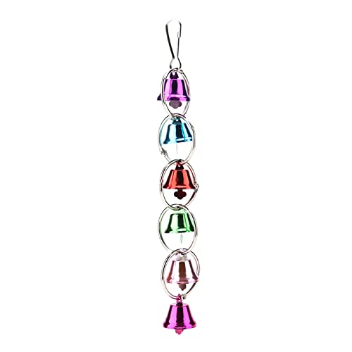 Vogelspielzeug Vogelspielzeug, Hängende Glocken Spielzeug Vogelfarbe Glocken String Vogelspielzeug für Papageien und Vögel Geeignet von Tnfeeon