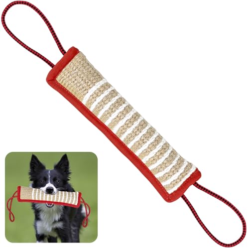 ToLanbbt Hunde Zerrspielzeug Beißspielzeug Jute Kissen Ziehspielzeug mit 2 Starke Griffe Perfekt für Tauziehen, Welpen Interaktives Spielen, Reißfestes Beißtraining für Kleine Mittlere Große Hunde ToLanbbt Hunde Zerrspielzeug Beißspielzeug Jute Kissen Ziehspielzeug mit 2 Starke Griffe Perfekt für Tauziehen, Welpen Interaktives Spielen, Reißfestes Beißtraining für Kleine Mittlere Große Hunde von ToLanbbt