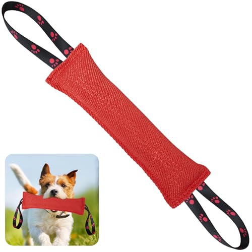 ToLanbbt Hundespielzeug Beißspielzeug aus Jute, Kissen, Ziehspielzeug mit 2 starken Griffen, perfekt für Tauziehen, Welpeninteraktives Spielen, reißfestes Beißtraining für kleine, mittelgroße und ToLanbbt Hundespielzeug Beißspielzeug aus Jute, Kissen, Ziehspielzeug mit 2 starken Griffen, perfekt für Tauziehen, Welpeninteraktives Spielen, reißfestes Beißtraining für kleine, mittelgroße und von ToLanbbt
