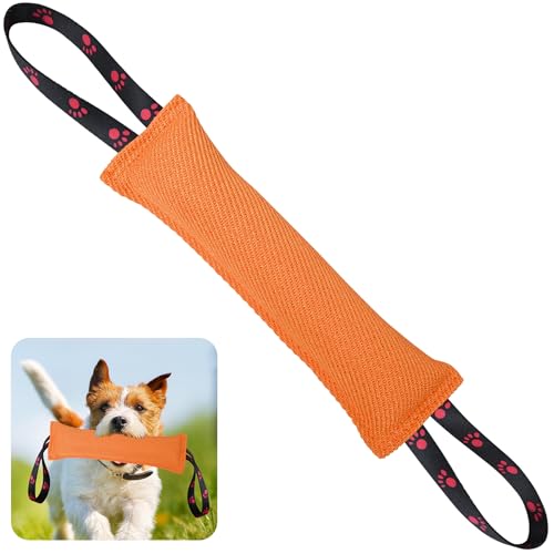 ToLanbbt Hundespielzeug Biss Jute Kissen Ziehspielzeug mit 2 starken Griffen, perfekt für Tauziehen, Welpen interaktives Spielen, reißfestes Beißtraining für kleine, mittelgroße und große Hunde ToLanbbt Hundespielzeug Biss Jute Kissen Ziehspielzeug mit 2 starken Griffen, perfekt für Tauziehen, Welpen interaktives Spielen, reißfestes Beißtraining für kleine, mittelgroße und große Hunde von ToLanbbt