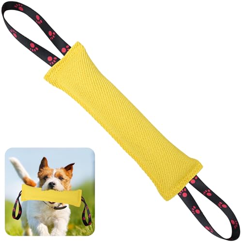 ToLanbbt Hundespielzeug Biss Jute Kissen Ziehspielzeug mit 2 starken Griffen, perfekt für Tauziehen, Welpen interaktives Spielen, reißfestes Beißtraining für kleine, mittelgroße und große Hunde ToLanbbt Hundespielzeug Biss Jute Kissen Ziehspielzeug mit 2 starken Griffen, perfekt für Tauziehen, Welpen interaktives Spielen, reißfestes Beißtraining für kleine, mittelgroße und große Hunde von ToLanbbt