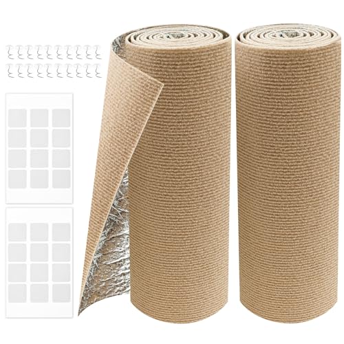 2 Stück Katzen Kratzmatte 40x100cm Polyester Kratzmatte Selbstklebend Freies Schneiden Firma Kratzschutz Sofa Katze für Katzengitter, Möbel, Wände (2 Stück 40x100cm) von Toaboa