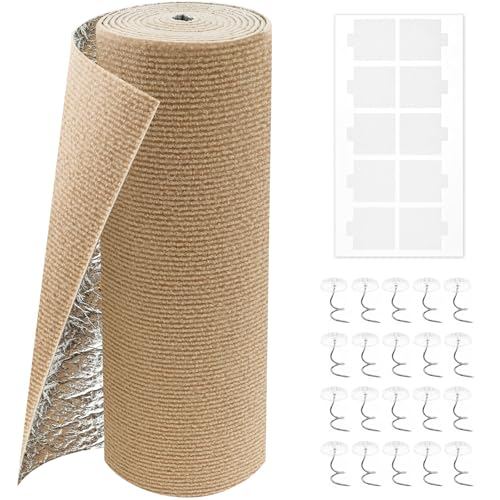 40x300cm Katzen Kratzmatte Polyester Kratzmatte Selbstklebend Freies Schneiden Firma Kratzschutz Sofa Katze für Katzengitter, Möbel, Wände (40x300cm) von Toaboa