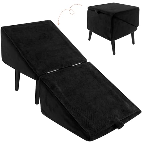Faltbare Hunderampe Sofa Abnehmbar Hundetreppe für Kleine Hunde Rutsch Verschleiß Hunderampe Klappbar Bett für Katzen, Hunde, Kaninchen, Hamster von Toaboa