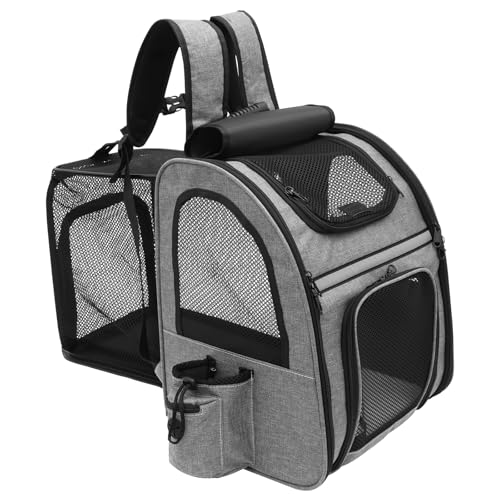 Haustierträger -Rucksack erweiterbarer Katzenhund -Rucksack tragbarer Atmungsbeutel Falten Sie Oxford Stoff Hundetasche für Haustier von Toaboa
