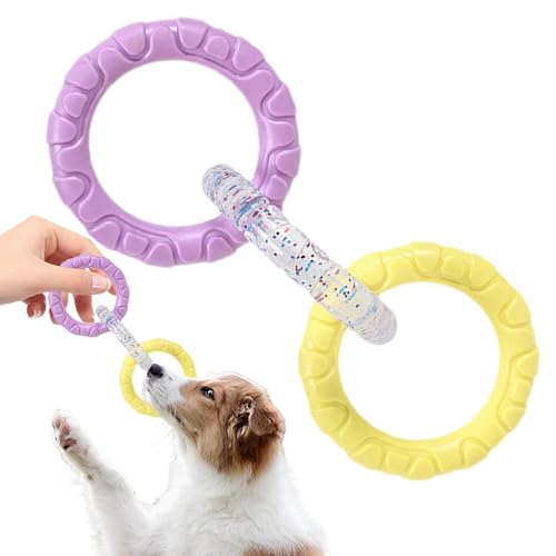 Hundezerrspielzeug, Hundespielzeugring,Hundespielzeug für den Außenbereich - Tauziehen-Puller, zahnbeständig, 3 Ringe, interaktives Hundespielzeug, Haustier-Übungszubehör für kleine, mittelgroße und g Hundezerrspielzeug, Hundespielzeugring,Hundespielzeug für den Außenbereich - Tauziehen-Puller, zahnbeständig, 3 Ringe, interaktives Hundespielzeug, Haustier-Übungszubehör für kleine, mittelgroße und g von TocaFeank