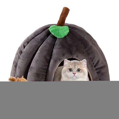 TocaFeank Halloween Katzenbett, Haustierhöhlenbett | Halloween Haustier Kätzchen Höhlenhaus Kürbisförmig | Heimtierbedarf, bequemes Haustierhöhlenbett für Zuhause, Tierhandlung TocaFeank Halloween Katzenbett, Haustierhöhlenbett | Halloween Haustier Kätzchen Höhlenhaus Kürbisförmig | Heimtierbedarf, bequemes Haustierhöhlenbett für Zuhause, Tierhandlung von TocaFeank