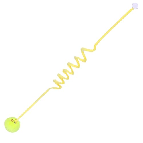 TocaFeank Katzen-Teaser-Zauberstab, Teaser-Spielzeug für Katzen | Einziehbares Katzenspielzeug,Catcher Teaser Hüpfendes Katzenspielzeug mit Garnball, interaktives, Flexibles, lustiges Trainingsgerät TocaFeank Katzen-Teaser-Zauberstab, Teaser-Spielzeug für Katzen | Einziehbares Katzenspielzeug,Catcher Teaser Hüpfendes Katzenspielzeug mit Garnball, interaktives, Flexibles, lustiges Trainingsgerät von TocaFeank