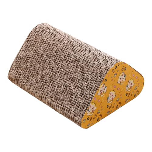 TocaFeank Katzenkratzer Dreieck,Dreieckiger Katzenkratzer aus Pappe - Kratzspielzeug für Katzen,Ramp Katzenkratzbrett mit Glocke, umweltfreundliches Kratzspielzeug aus Pappe für Katzen und Kätzchen TocaFeank Katzenkratzer Dreieck,Dreieckiger Katzenkratzer aus Pappe - Kratzspielzeug für Katzen,Ramp Katzenkratzbrett mit Glocke, umweltfreundliches Kratzspielzeug aus Pappe für Katzen und Kätzchen von TocaFeank