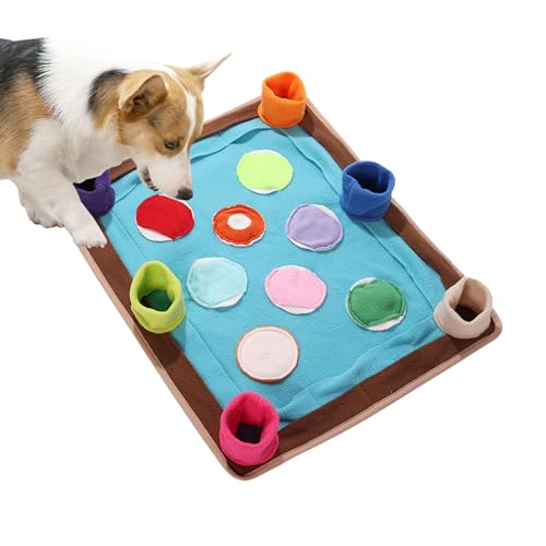 TocaFeank Schnüffelmatte für Hunde, Schnüffelmatte für Hunde | Bunte Anti-Rutsch-Schnüffelmatte aus Filz für Hunde | Multifunktionale Hundepuzzles, langsamer Futterspender, bereicherndes Spielzeug, TocaFeank Schnüffelmatte für Hunde, Schnüffelmatte für Hunde | Bunte Anti-Rutsch-Schnüffelmatte aus Filz für Hunde | Multifunktionale Hundepuzzles, langsamer Futterspender, bereicherndes Spielzeug, von TocaFeank