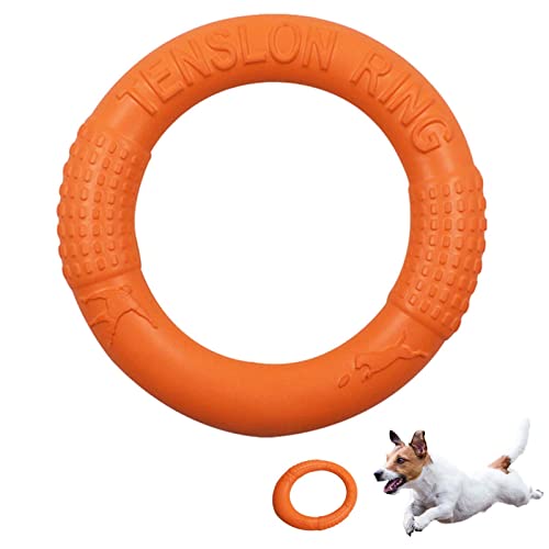 Toddlers Hundering Spielzeug,Strapazierfähiges Kauspielzeug aus Gummi für das Training | Flying Disc Interaktives Spielgerät für kleine, mittelgroße Hunde von Toddlers