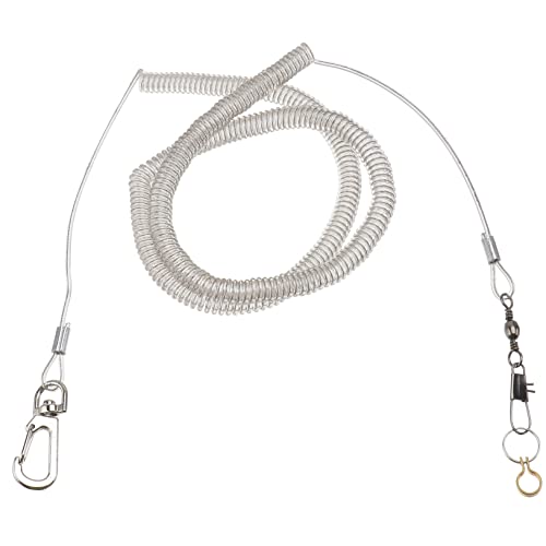 1 Stück Papagei Trainingsseil mit Fußring Leichtes und Langlebiges Vogel Harness für Papageien Seil für Outdoor Aktivitäten und Training Sicher und Bequem von Toddmomy