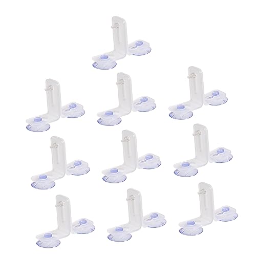 10 Stück Aquarium Trennwand Clips mit Saugnapf Wasserfeste Halterung für Fischbecken und Aquarien Effektive Isolation zur Trennung von Fischen und Erhöhung Überlebensrate von von Toddmomy