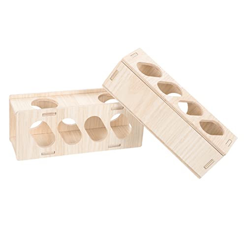 Toddmomy 2 Stück Hamster Tunnel Holz Versteck für Meerschweinchen Hamster Kleintier Spielzeug Robust Leicht zu Reinigen Chinchillas und Ratten Toddmomy 2 Stück Hamster Tunnel Holz Versteck für Meerschweinchen Hamster Kleintier Spielzeug Robust Leicht zu Reinigen Chinchillas und Ratten von Toddmomy