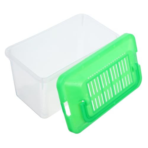 Aquarienbox für Schildkröten und Hamster Transparente Belüftete Transportbox aus Kunststoff Reinigen für Unterwegs für Aquarien und Terrarien von Toddmomy