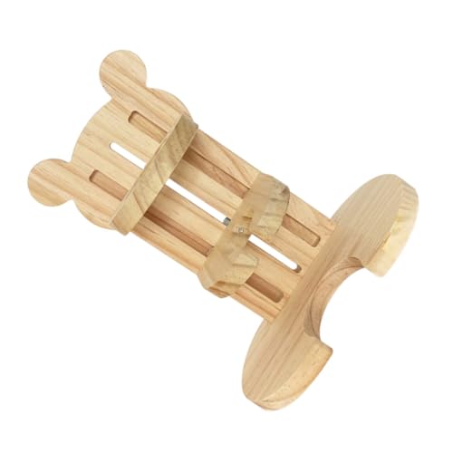 Hölzerne Hamster Trinkflasche für Kleintiere Robuster Wasserbehälter Halter aus Hochwertigem Holz für Hamster Meerschweinchen und Andere Nager Umkippsicher von Toddmomy