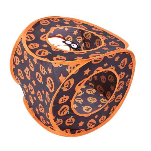 Katzentunnel für Innenkatzen Faltbares Polyester Tunnelspielzeug mit Halloween für Interaktives und Sichere für Kleine Haustiere Wie Hamster und Ratten Katzentunnel für Innenkatzen Faltbares Polyester Tunnelspielzeug mit Halloween für Interaktives und Sichere für Kleine Haustiere Wie Hamster und Ratten von Toddmomy