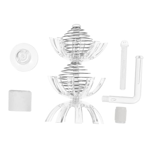 Toddmomy 1 Satz Aquariumzubehör Futterautomat für Fische Garnele Futterspender klein groß schleichtiere Heimtierbedarf Futterkäfig für Aquarien Acryl Transparent von Toddmomy